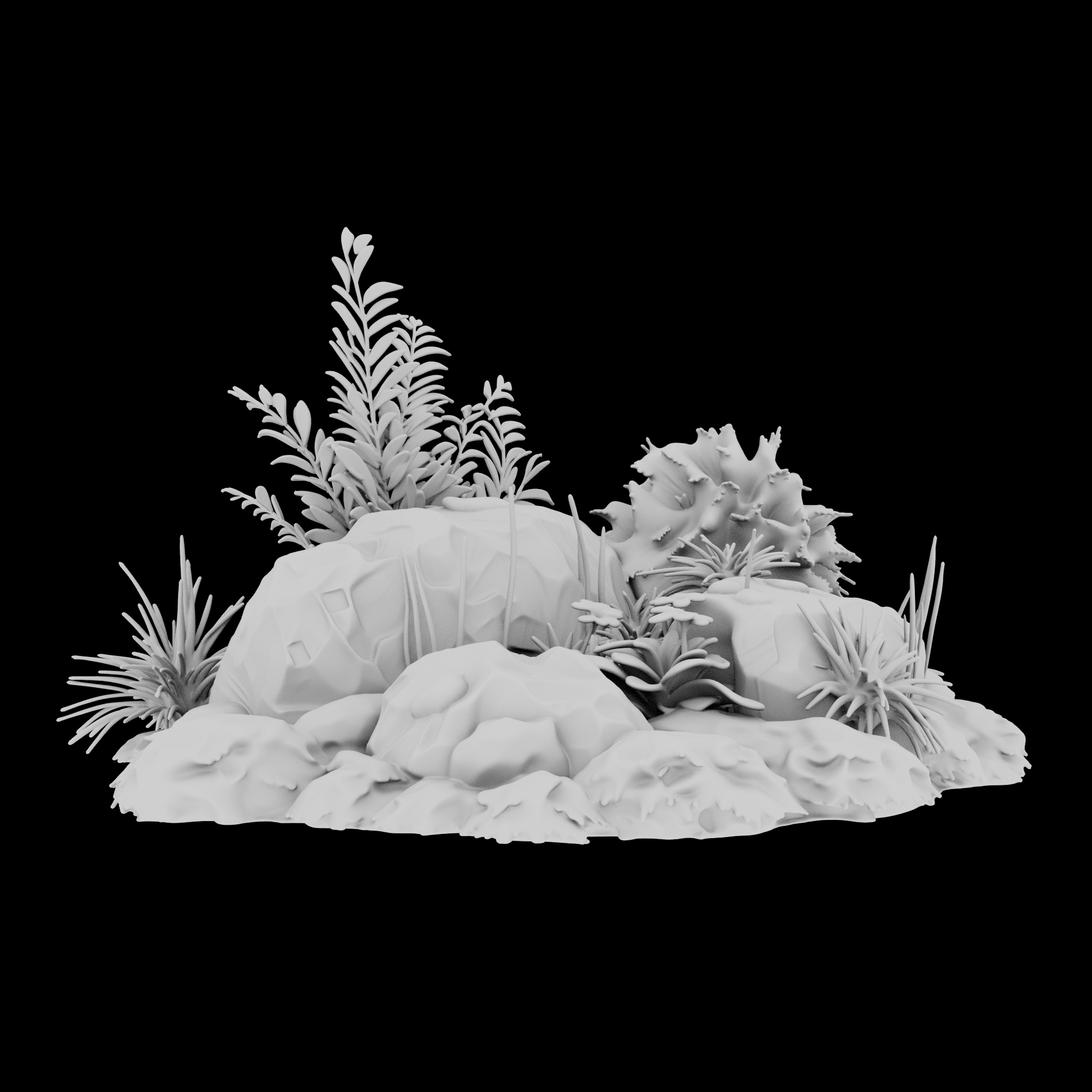 白模渲染 一